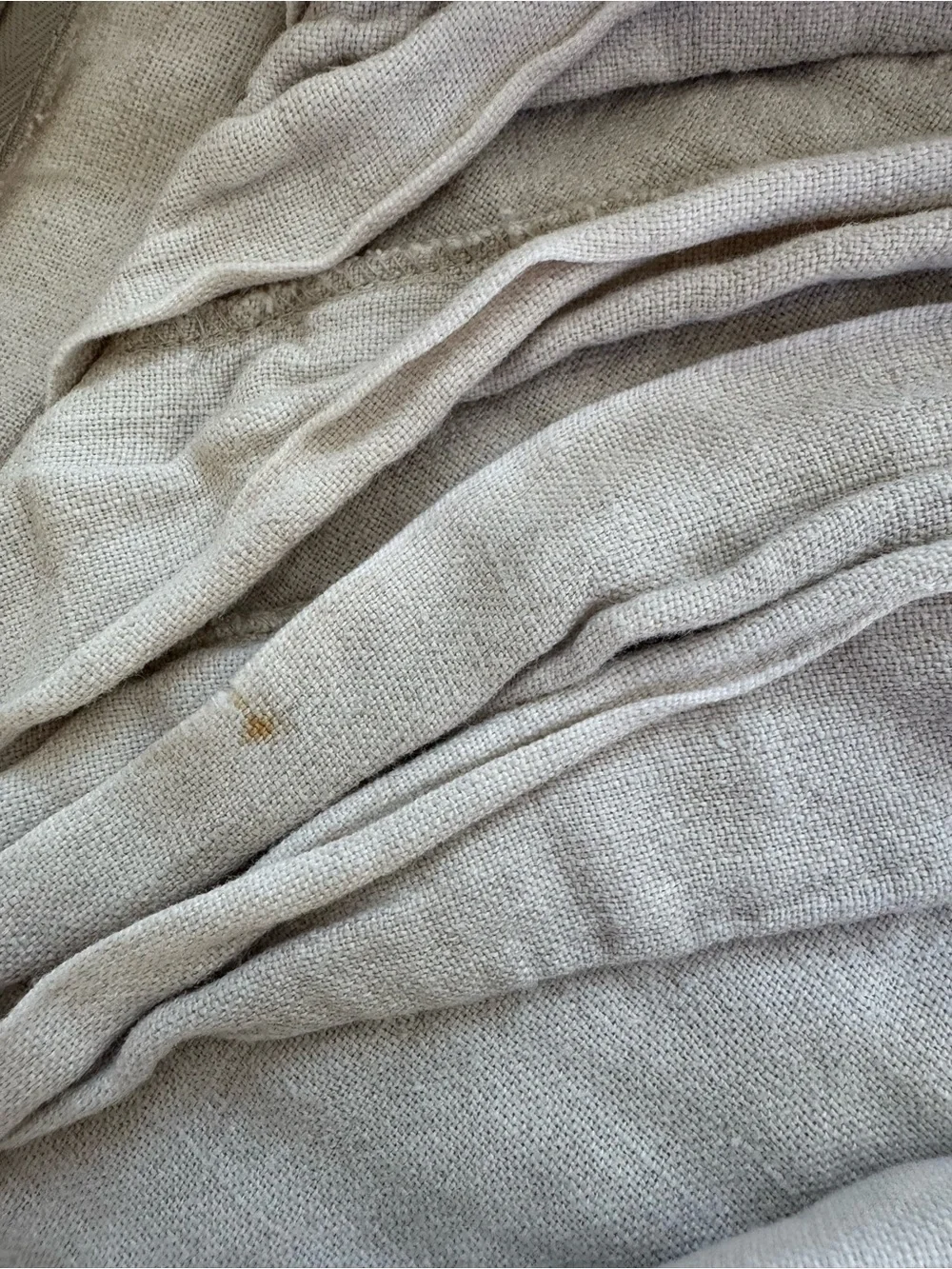 Pottery Barn Neutral Ruffled Spiral Throw Pillow Cover